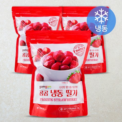 곰곰 냉동 딸기, 1kg, 1개