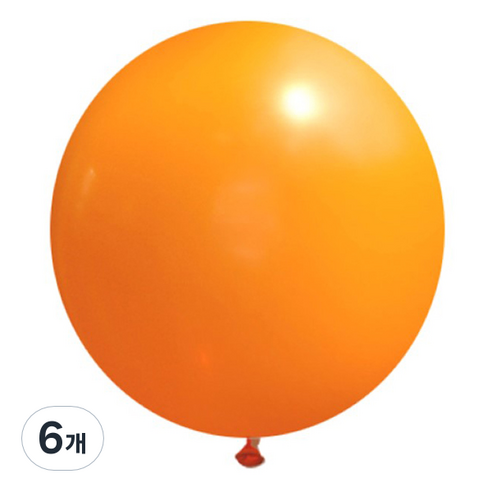 제이벌룬 셈퍼텍스 90cm 대형풍선, 061 오렌지, 6개