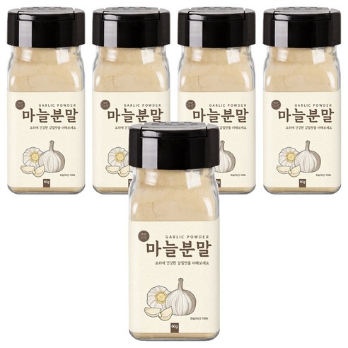 바른미각 마늘 분말, 5개, 60g