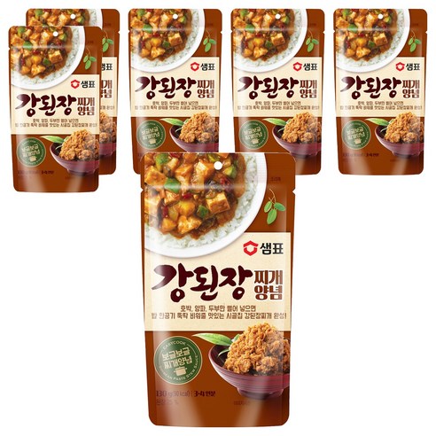 샘표 강된장찌개 양념, 130g, 6개