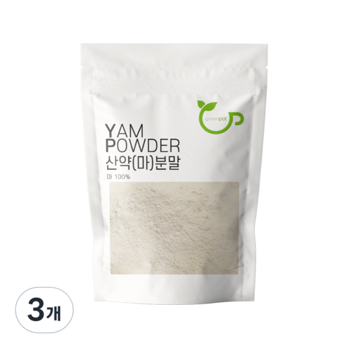 그린팟 마 분말, 200g, 3개