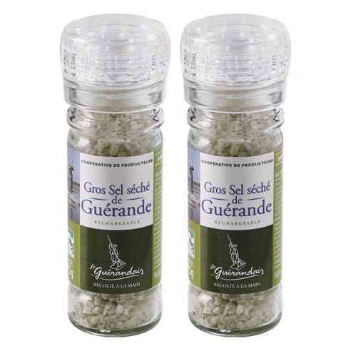 르게랑드 토판 그라인드 굵은 천일염, 75g, 2개