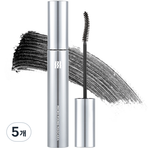 머지 마이크로 픽싱 롱 래쉬 마스카라 9ml, MM1 블랙, 5개