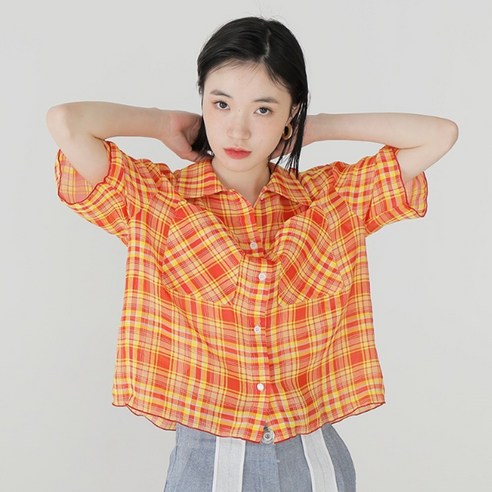 느와 여성용 씨오 반팔 셔츠 NFK02SH01