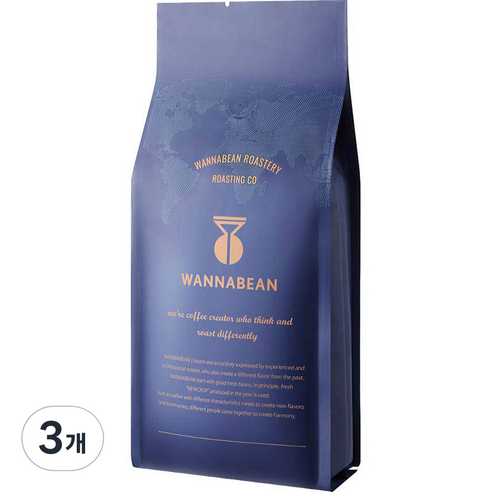 워너빈 시그니쳐 하우스 블렌딩 원두, 모카포트, 1kg, 3개