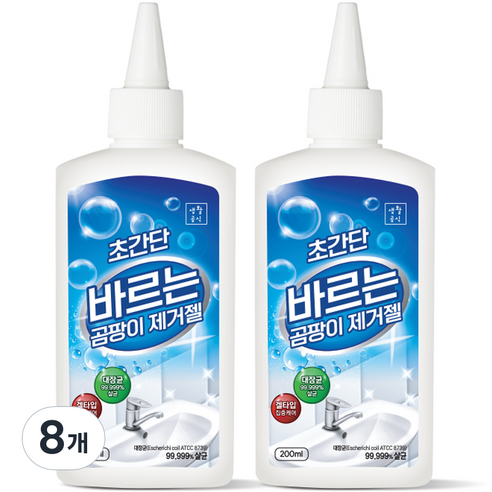 생활공식 초간단 바르는 곰팡이 제거젤, 200ml, 8개