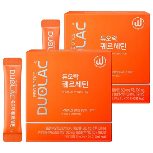 듀오락 퀘르세틴 유산균 30p, 90g, 2개
