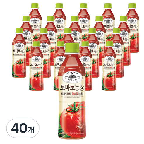 가야농장 토마토농장 500ml, 40개