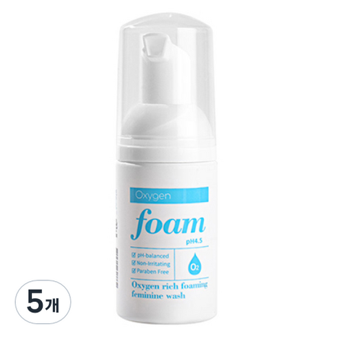 맑은그날 산소 리치 포밍워시 여성청결제, 5개, 30ml