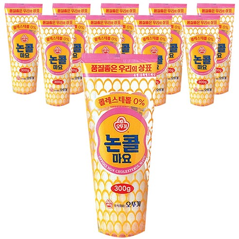 [오뚜기] 논콜 마요네즈, 300g, 10개