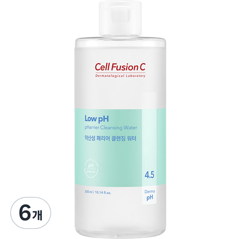 셀퓨전씨 약산성 패리어 클렌징 워터, 300ml, 6개