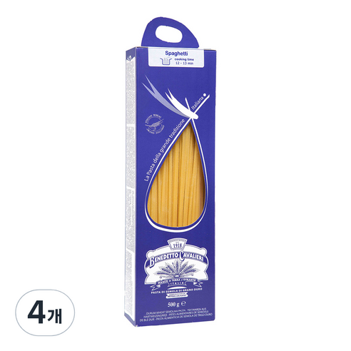 베네데토까발리에리 스파게티, 4개, 500g