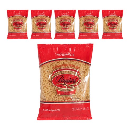 보가사리 치페리 리가티 마카로니, 500g, 6개