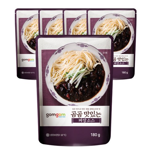 곰곰 맛있는 짜장소스, 180g, 5입 반찬만들기 Best Top5