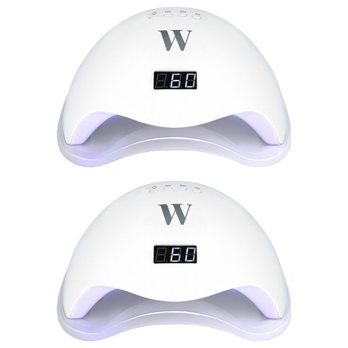 위드샨 프로 UV / LED 전문가용 젤네일 램프 48W, 2개, 화이트