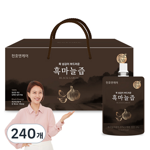 하루활력 흑마늘즙, 70ml, 240개