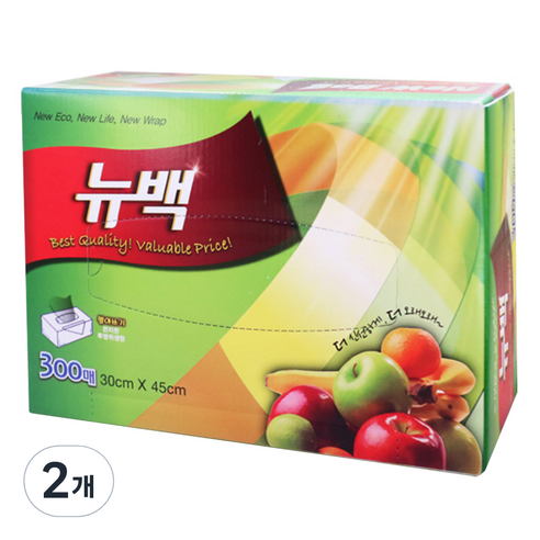 뉴랩 위생백 30 x 45 cm, 대(L), 300개입, 2개