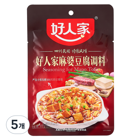 호인가 마파두부 소스, 80g, 5개