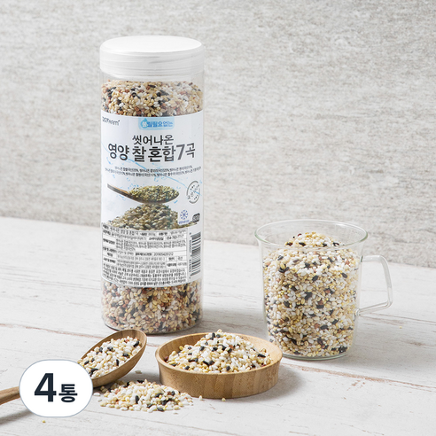 씻어나온 영양 찰 혼합 7곡, 800g, 4통