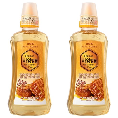 고려인삼 사양벌꿀, 750g, 2개