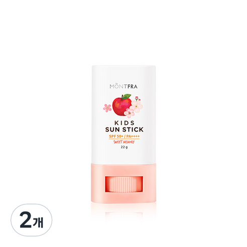 몽프라 스윗메모리 키즈 썬스틱 SPF50+ PA++++, 22g, 2개