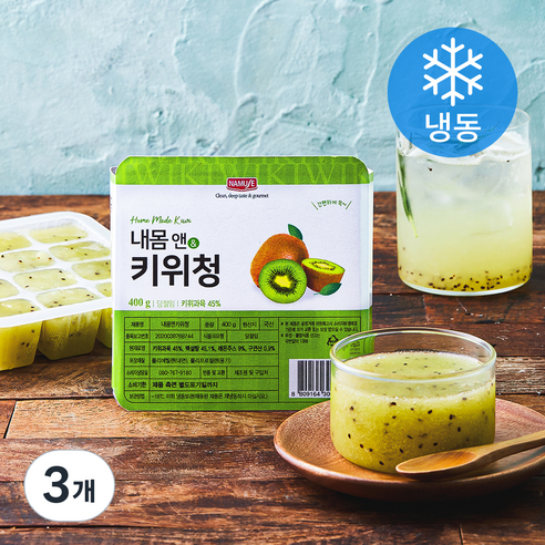 나무새 내몸 앤 키위청 (냉동), 400g, 3개