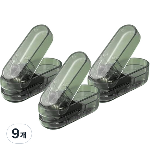 DELI 누사인 투명 원터치 미니 펀치 NS088S, 그린, 9개
