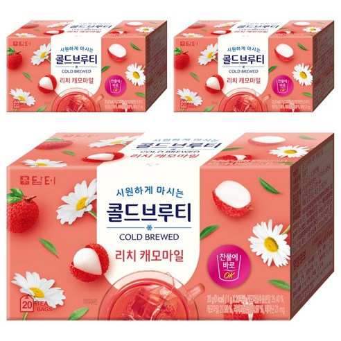 담터 콜드브루티 리치캐모마일, 1g, 20개입, 3개
