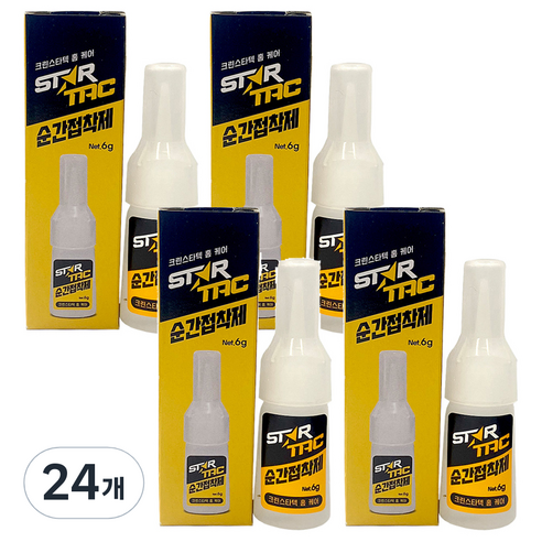 크린스타 다용도 순간 접착제 6ml, 24개