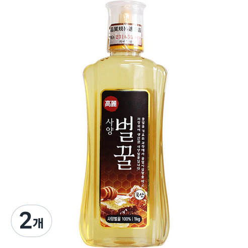 고려 사양 벌꿀, 1kg, 2개