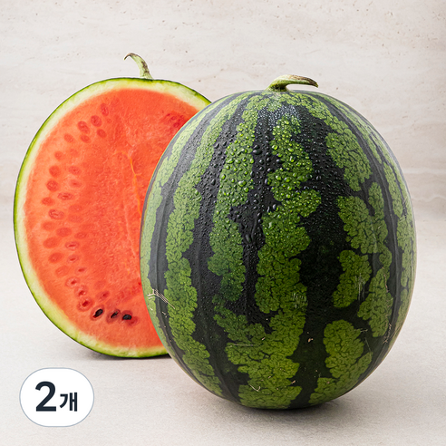 산지직송 당도선별 수박 (11 brix 이상), 6kg 미만, 2개