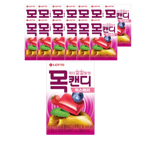 목캔디 믹스베리 케이스, 38g, 12개