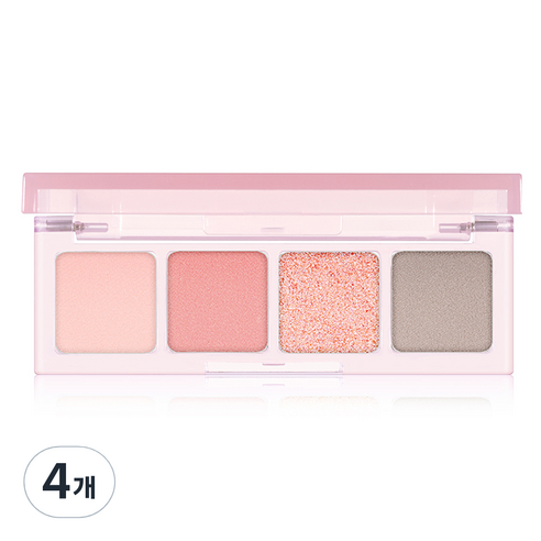 코드글로컬러 무드터치 미니 아이팔레트, 03 파우더리핑크, 4개
