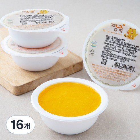 짱죽 웰빙죽 쌀눈 호박죽 (냉장), 200g, 16개