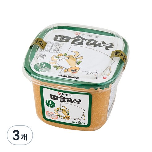 토모에 이나카 미소 시로코시, 500g, 3개