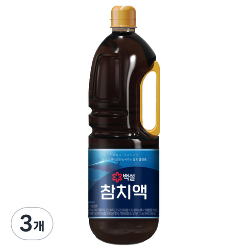 백설 참치액, 3개, 1.8L