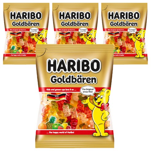 하리보 골드베렌 젤리, 100g, 4개