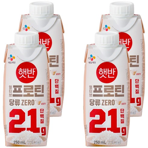 얼티브 프로틴 쌀밥맛, 250ml, 4개