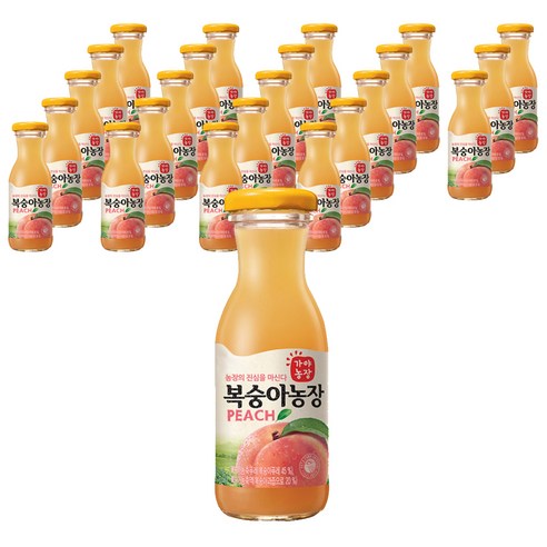 가야농장 복숭아농장 180ml, 24개