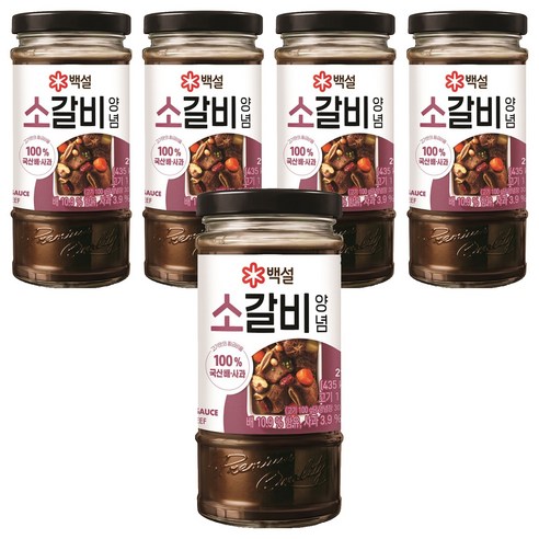 백설 소갈비 양념, 290g, 5개
