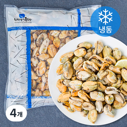 더더착한 자숙 홍합살 (냉동), 500g, 4개