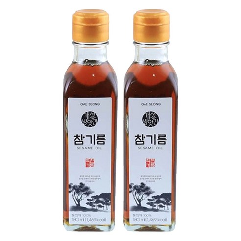 개성방앗간 참기름, 180ml, 2개