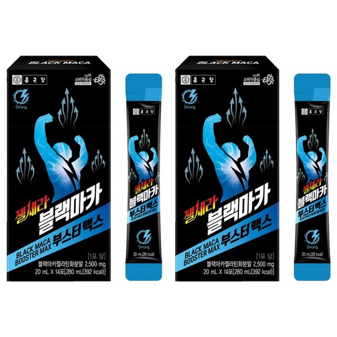 종근당 젤세라 블랙마카 부스터 맥스 14p, 2개, 280ml