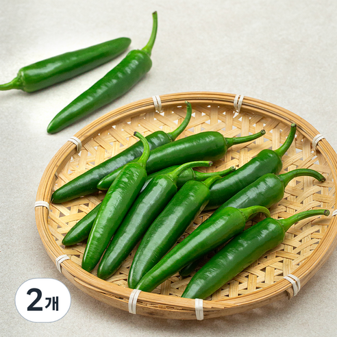 밀양 모닝고추, 150g, 2개