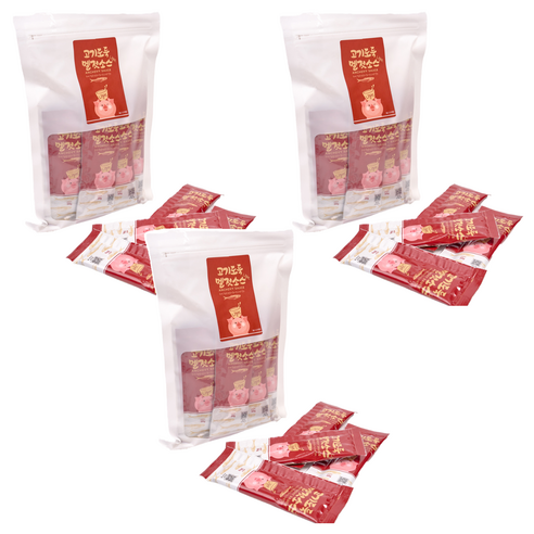 고기도둑 멜젓소스 라이트 스틱, 300g, 3개