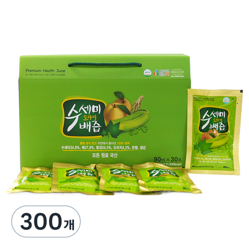 구록원 수세미 도라지 배즙 건강즙, 90ml, 300개