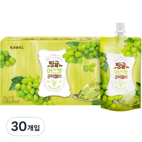 로엘 팅글 곤약젤리 머스캣맛, 130g, 30개입