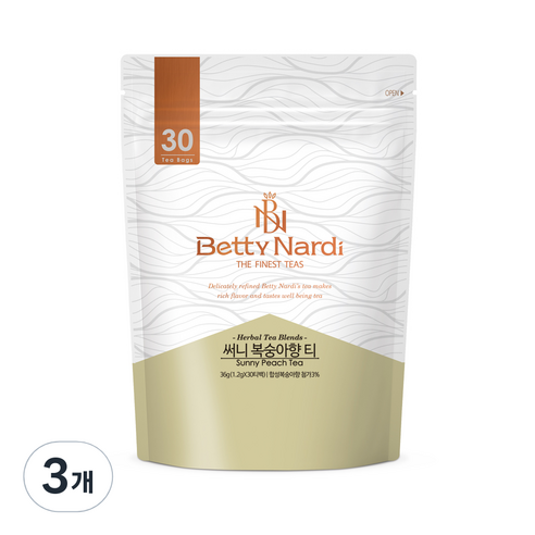 베티나르디 써니 피치 티 티백 30p, 1.2g, 30개입, 3개