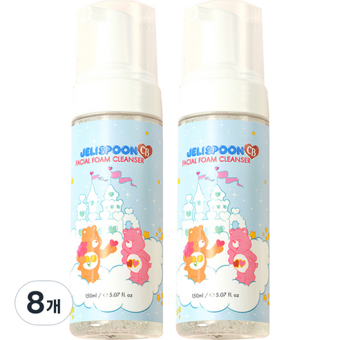 젤리스푼 케어베어 페이셜 폼클렌저, 8개, 150ml
