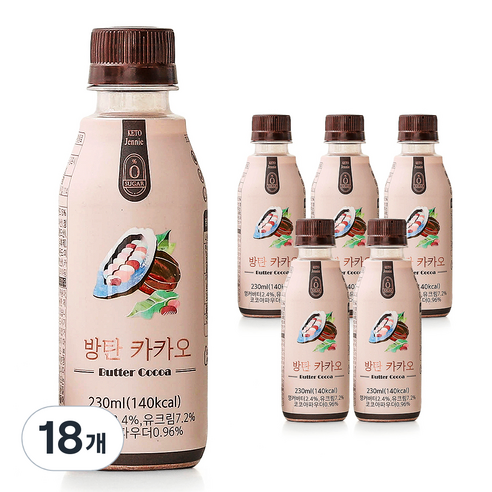 키토제니 방탄카카오, 18개, 230ml